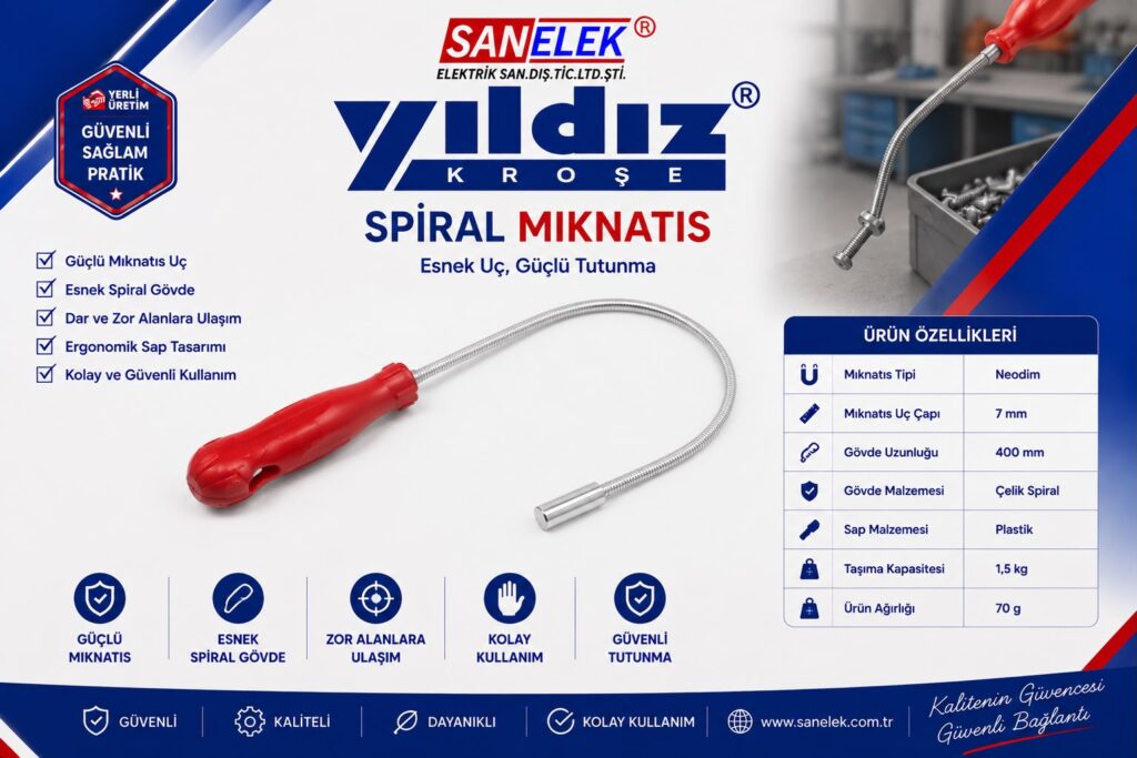 Spiral Mıknatıs – Esnek Uç, Güçlü Tutunma ve Toptan Satış